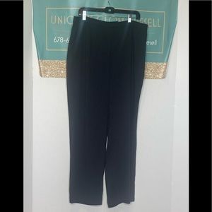 Black pants with white polka dots size 18